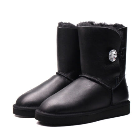 Зимние Ботинки UGG Bailey Bling с мехом черные (35-40)