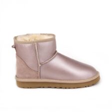 Зимние Ботинки UGG Classic Bailey Mini с мехом перламутровые (35-40)