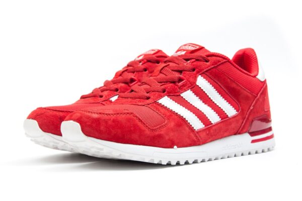 Adidas ZX 700 красные с белым замшевые мужские (40-44)