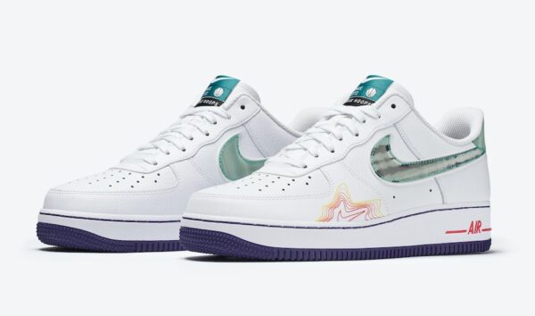 Nike Air Force 1 Music DeAaron белые кожаные мужские (40-44)