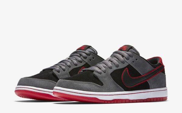 Nike SB Zoom Dunk Low Pro серо-черные нубук мужские (40-44)