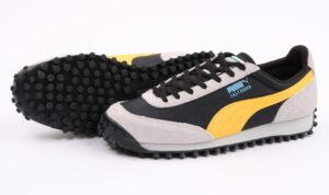 Puma Fast Rider серо-черные с желтым (40-45)