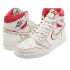 Nike Air Jordan 1 Retro High og Phantom белые с красным (35-39)