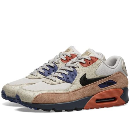 Nike Air Max 90 Desert Sand серые нубук мужские (40-44)