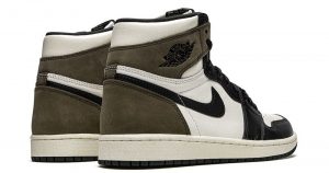 Nike Air Jordan 1 Retro High Dark Mocha черно-белые с коричневым кожа-нубук женские (35-39)