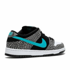 Nike SB Dunk Low Elephant Print серые с черным кожа-нубук мужские (40-44)