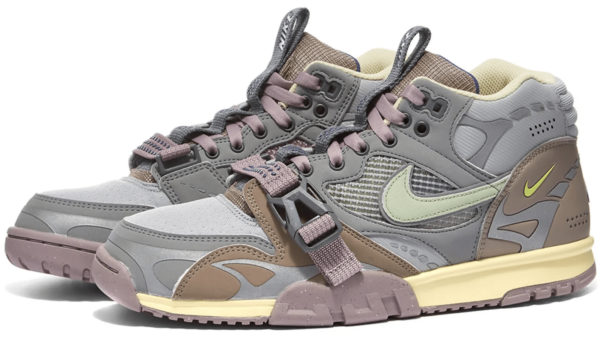 Nike Air Trainer 1 SP серые с коричневым нубук с сеткой мужские (40-44)