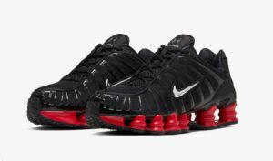 Nike Shox TL черные с красным мужские (39-44)